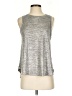 Deletta Silver Sleeveless T-Shirt Size S - photo 1
