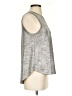 Deletta Silver Sleeveless T-Shirt Size S - photo 4