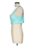 AFRM 100% Polyurethane Teal Sleeveless Blouse Size L - photo 5