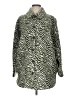 Peter Som Animal Print Green Coat Size L - photo 1