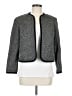 Kasper Chevron-herringbone Damask Tweed Checkered-gingham White Gray Blazer Size 6 Petite - photo 1