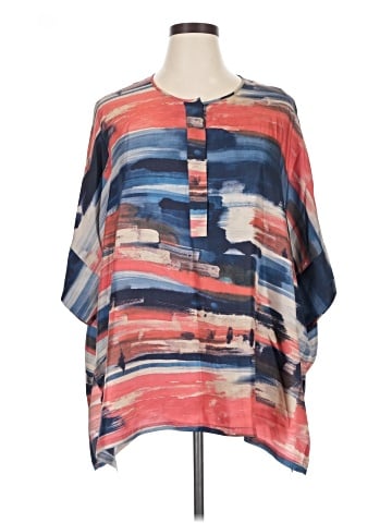 Lafayette 148 New York 3/4 Sleeve Silk Top (view 1)