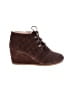 TOMS 100% Leather Argyle Brown Wedges Size 8 1/2 - photo 1