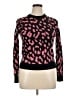 Alice + Olivia Animal Print Pink Wool Pullover Sweater Size M - photo 1