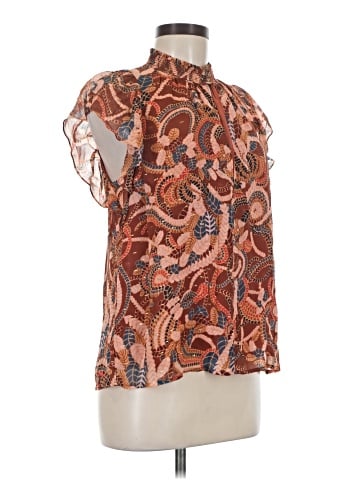 A.L.C. Short Sleeve Silk Top (view 1)
