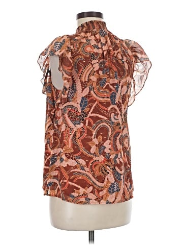 A.L.C. Short Sleeve Silk Top (view 2)