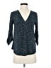 Beacon Polka Dots Blue 3/4 Sleeve Blouse Size XS (petite) - photo 1