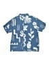 Zara Print Blue Short Sleeve Button-Down Shirt Size 9 - 10 - photo 1