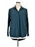 Athleta Teal Long Sleeve Button-Down Shirt Size XL - photo 1
