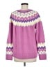 Vince Camuto Chevron-herringbone Yellow Pink Pullover Sweater Size M - photo 2