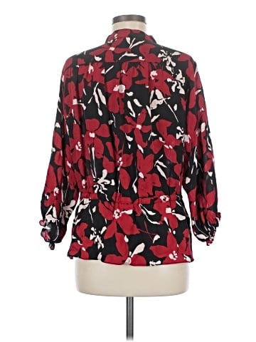 AK Anne Klein 3/4 Sleeve Silk Top (view 2)