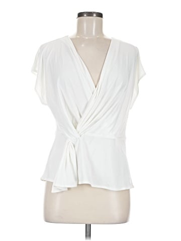White House Black Market Short Sleeve Blouse (view 1)