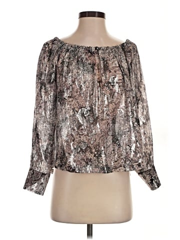 IRO 3/4 Sleeve Silk Top (view 1)
