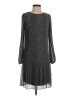 DKNY 100% Polyester Tweed Gray Cocktail Dress Size 0 - photo 1