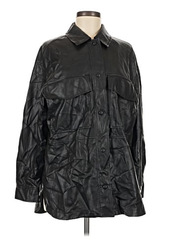 Zara Faux Leather Jacket (view 1)