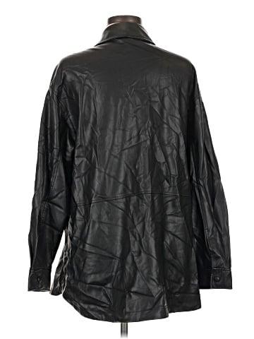 Zara Faux Leather Jacket (view 2)