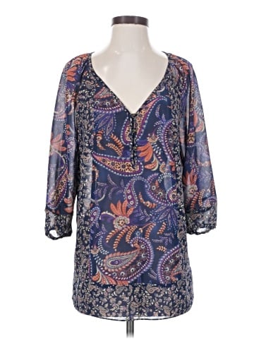 Chaps 3/4 Sleeve Blouse (view 1)