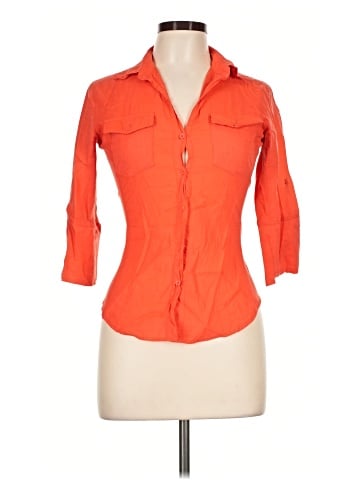 Love Tree 3/4 Sleeve Button-Down Shirt (view 1)