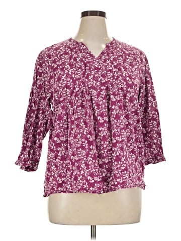 L.L.Bean 3/4 Sleeve Blouse (view 1)