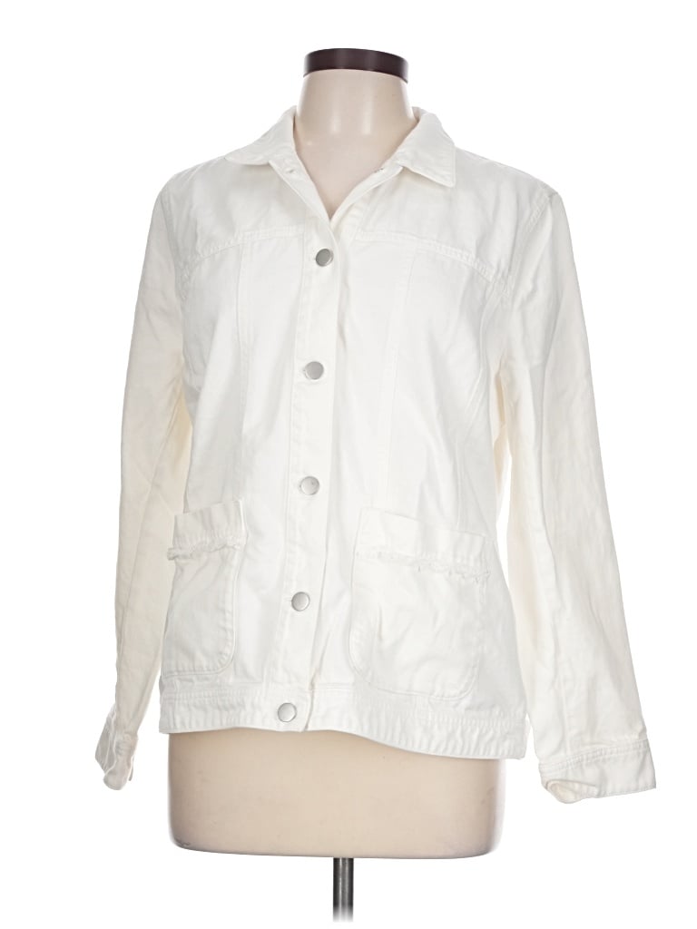 Pre-owned Jjill Jacket In White