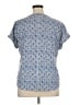 L.L.Bean Blue Short Sleeve Blouse Size XL (petite) - photo 2