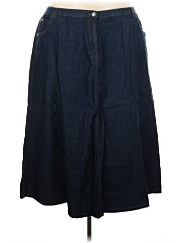 Roaman's Denim Skirt (view 1)