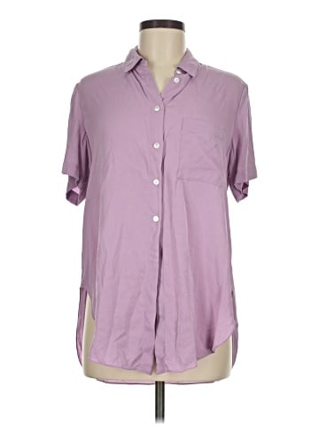 Theory Short Sleeve Silk Top (view 1)