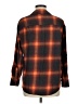 Old Navy Plaid Orange 3/4 Sleeve Button-Down Shirt Size M - photo 2