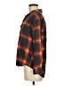 Old Navy Plaid Orange 3/4 Sleeve Button-Down Shirt Size M - photo 5