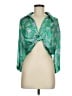 Zara 100% Polyester Green 3/4 Sleeve Blouse Size M - photo 1