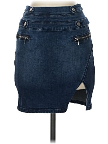 Bebe Denim Skirt (view 1)