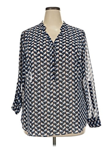 a.n.a. A New Approach Long Sleeve Blouse (view 1)