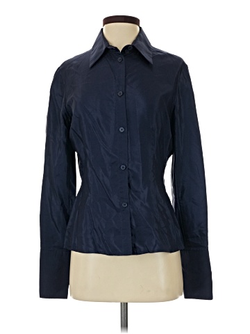 Richard Tyler Long Sleeve Silk Top (view 1)