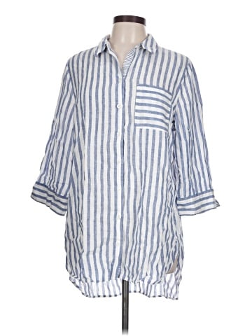 Chico's 3/4 Sleeve Button-Down Shirt (view 1)