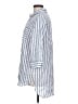 Chico's 100% Linen Stripes Blue 3/4 Sleeve Button-Down Shirt Size Lg (2) - photo 5