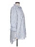 Chico's 100% Linen Stripes Blue 3/4 Sleeve Button-Down Shirt Size Lg (2) - photo 4