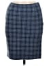Ann Taylor 100% Wool Plaid Blue Wool Skirt Size 6 - photo 1