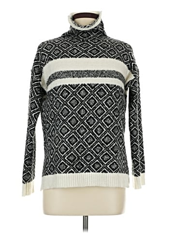 Cable & Gauge Turtleneck Sweater (view 1)