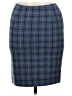 Ann Taylor 100% Wool Plaid Blue Wool Skirt Size 6 - photo 2