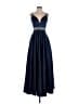 Unbranded 100% Polyester Blue Cocktail Dress Size L (estimated) - photo 1