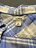 L.L.Bean Plaid Blue Long Sleeve Button-Down Shirt Size L - photo 7