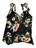 Kona Sol Floral Black Swimsuit Top Size 22 - photo 1