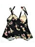 Kona Sol Floral Black Swimsuit Top Size 22 - photo 2