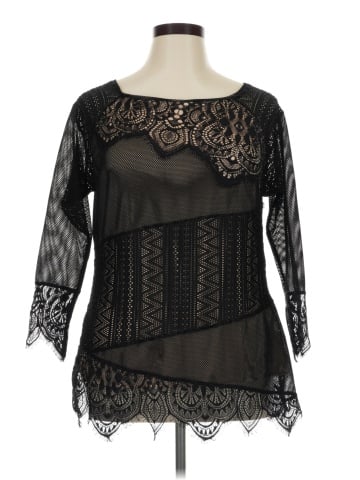 Lane Bryant 3/4 Sleeve Top (view 1)
