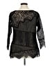 Lane Bryant 100% Polyester Black 3/4 Sleeve Top Size 14 - 16 Plus - photo 2