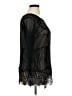 Lane Bryant 100% Polyester Black 3/4 Sleeve Top Size 14 - 16 Plus - photo 4