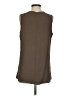 Soft Surroundings 100% Polyester Brown Sleeveless Blouse Size S - photo 2