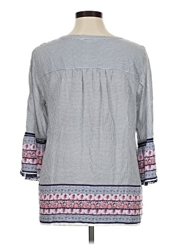Christopher & Banks 3/4 Sleeve Blouse (view 2)