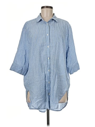 J.Crew 3/4 Sleeve Button-Down Shirt (view 1)