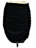 MNG Solid Black Casual Skirt Size M - photo 1